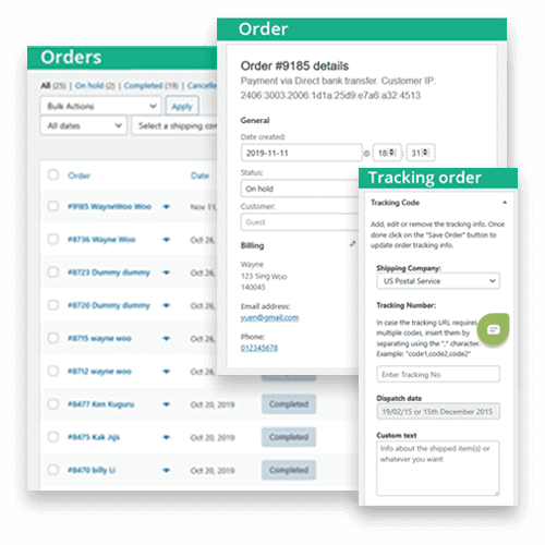 manage online store orders